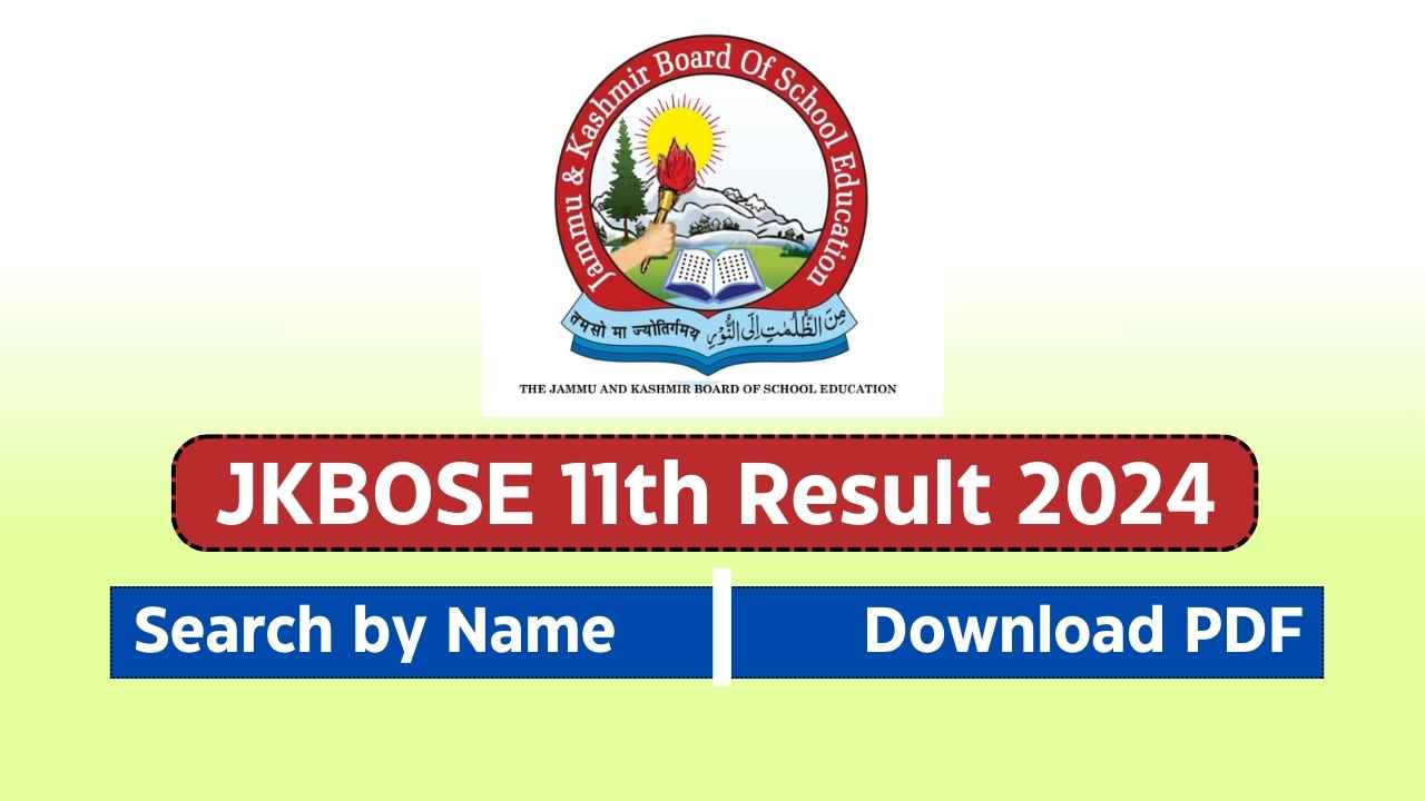 JKBOSE 11th Result 2024 Date